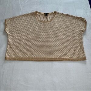 Lane Bryant Short Sleeve Sweater Tan Size 22/24